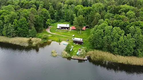 Scout camp at Lake Ruda Woda