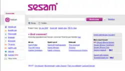 Sesam homepage