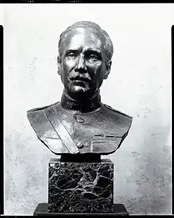 A bust of Major William Penn Cresson