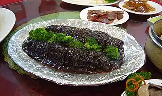Sea cucumber dish