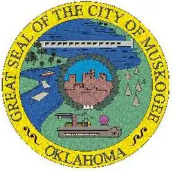 Official seal of Muskogee, Oklahoma