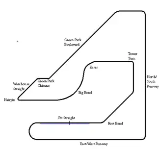 The track layout from 1967 to 1982 (2nd variation)