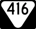 State Route 416 marker