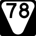 State Route 78 marker