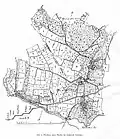 Map of the land part of the community