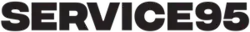 Service95 written in all caps, bold, black letters against a transparent background.