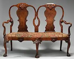 Settee, British, circa 1720