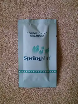 Shampoo packet