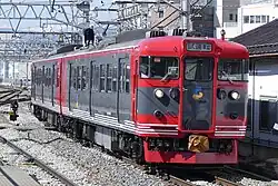 A Shinano Railway 115 series EMU in March 2018