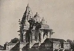 Shiva Temple at Rajnagar before the earthquake, 1934