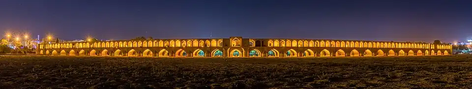 Panoramic photography of the bridge