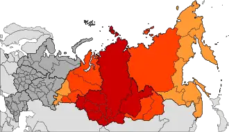 Siberian Federal District Geographic Russian Siberia North Asia, greatest extent of Siberia