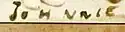 Prince John's signature