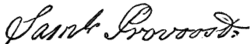Samuel Provoost's signature