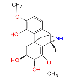 Chemical structure of sinococuline.