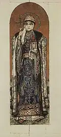 Sketch for Saint Olga by Viktor Vasnetsov (1885-93)