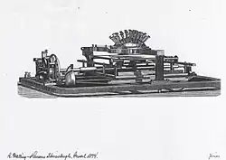 The writing ball 1874 model.