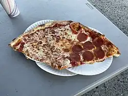 Three New York–style slices from New Park Pizza