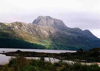 Slioch seen from the shores of Loch Maree.