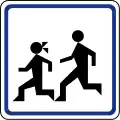 IV-18 Children on the road.