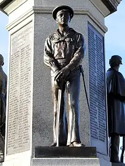 Sailor (1880–81), Soldiers' and Sailors' Monument, Lawrence, Massachusetts.