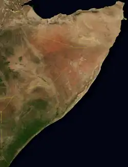 Image 10A satellite image of Somalia, 2004