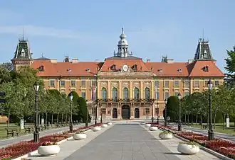 City Hall by Jozef Bauer and Gyula Pártos in Sombor, 1882