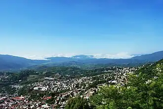 View from Christ column viewpoint towards south Taxco