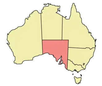 Location within Australia