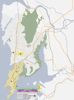 Island City District highlighted in yellow