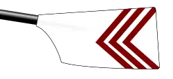 Image showing the rowing club's blade colours