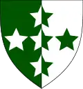 Southern Command Royal Army Dental Corps (Vertical green/white halves with white and green stars)