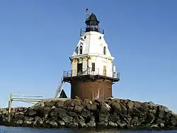 A photograph of the Southwest Ledge Light