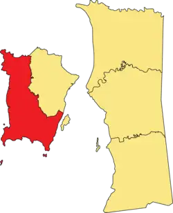 Sortheast District within Penang