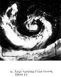 A large spiraling cloud system (1963)