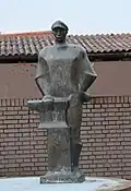 Statue of Đuro Đaković in his birthplace near Slavonski Brod