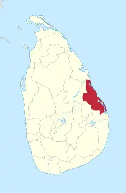 Location within Sri Lanka