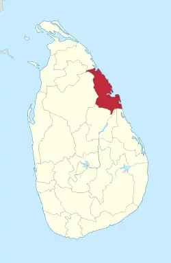 Location within Sri Lanka