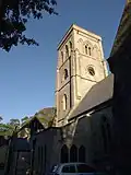 The West tower of church, Talbot Village.
