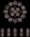 West rose window
