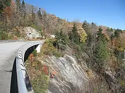 Stack Rock Creek Bridge at Blue Ridge Parkway mile marker 304.5