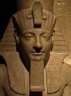 Detail of a statue of Horemheb, at the Kunsthistorisches Museum, Vienna