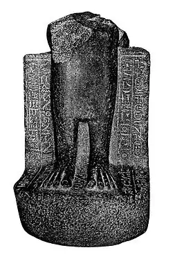 Sitting statue of the Divine Adoratrice of Amun, Amenardis I, daughter of pharaoh Kashta and queen Pebatjma. Cairo Museum (CG 42198)