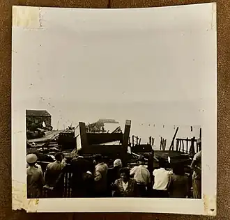 Remains of the steamship pier