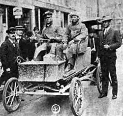 1901 Stearns runabout in Endurance Run