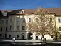 Abbey courtyard