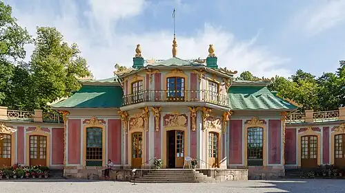 Chinese inspiration/Chinoiserie - Chinese Pavilion, Ekerö, Sweden, by Carl Fredrik Adelcrantz, 1763–1769[206]