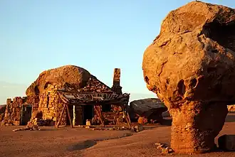 Stone House at the Vermilion Cliffs, near Cliff Dwellers Lodge, Arizona.