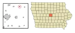 Location of McCallsburg, Iowa