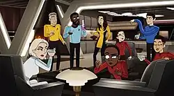 A group of animated characters